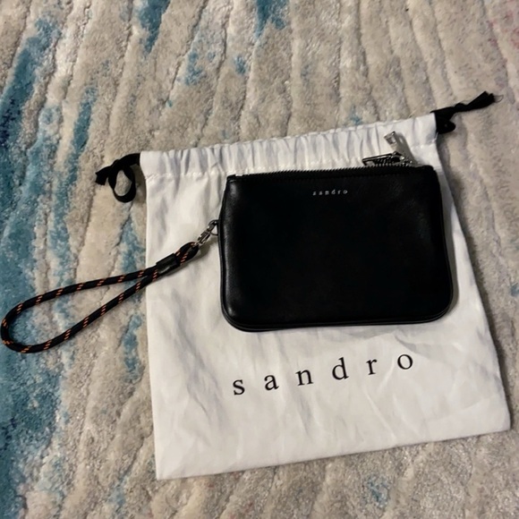 Sandro Soft leather wristlet. - Picture 1 of 12